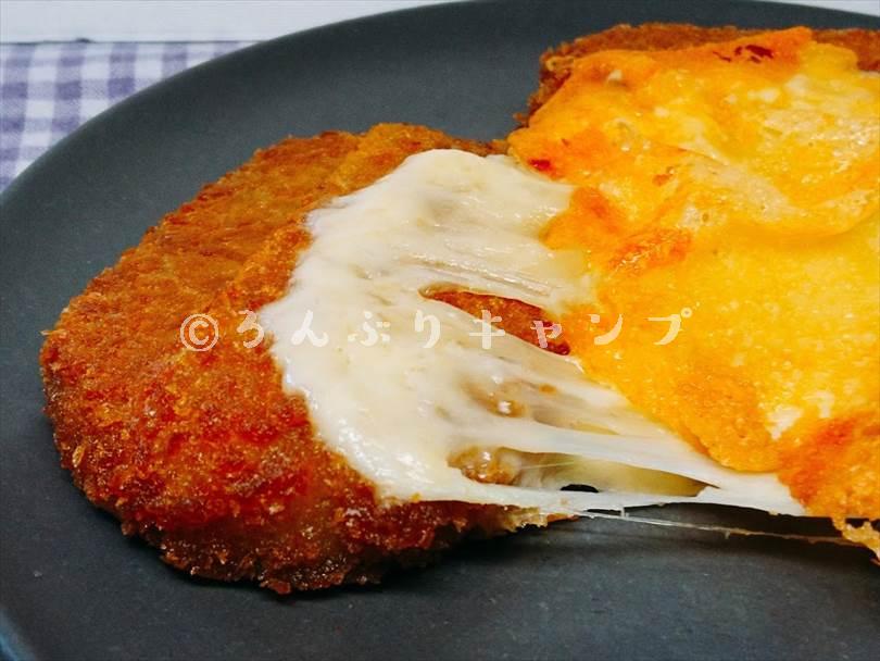 ホットサンドメーカーで焼いた後のコロッケ