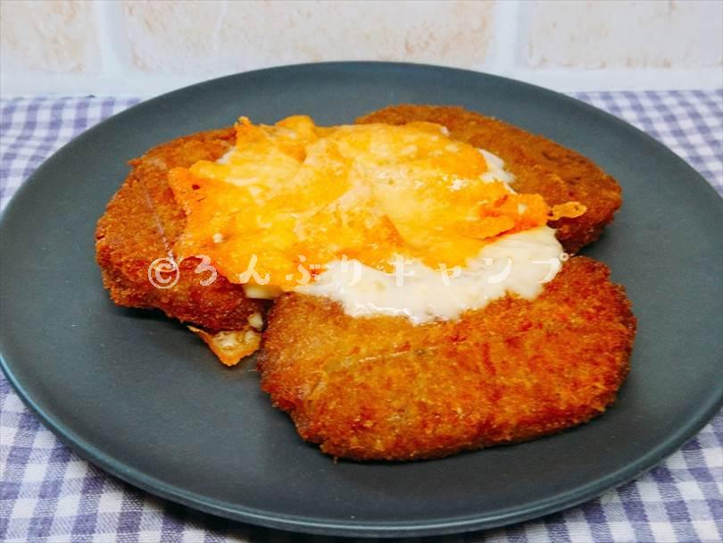 ホットサンドメーカーで焼いた後のコロッケ