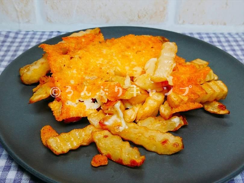 ホットサンドメーカーで焼いた後のフライドポテト