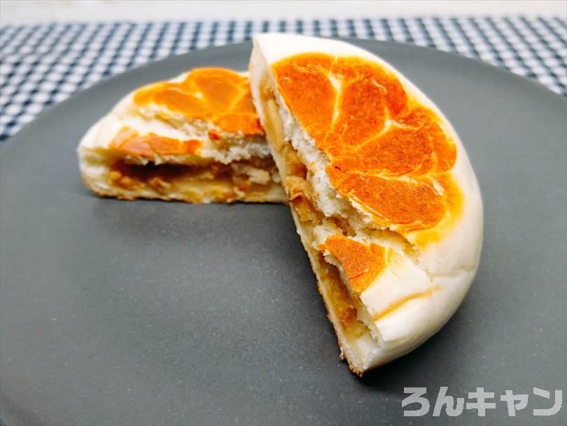 ホットサンドメーカーで焼いた肉まん