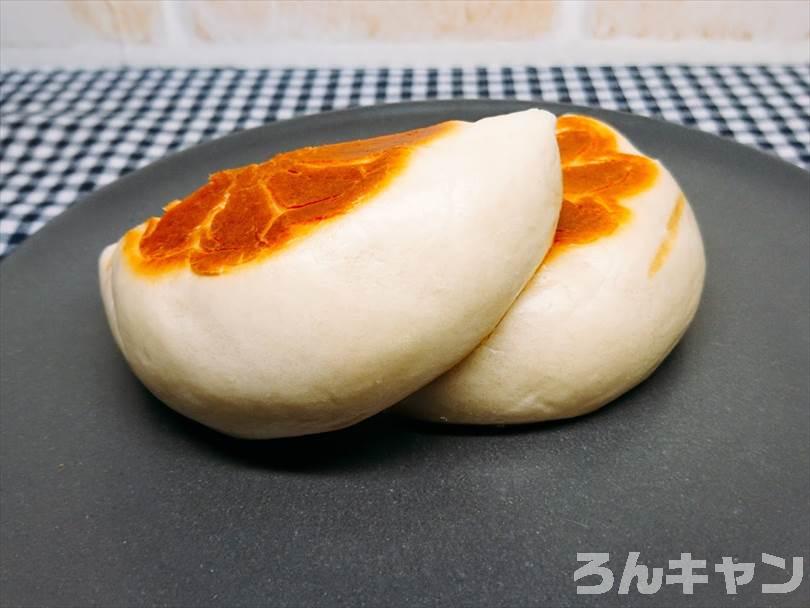 ホットサンドメーカーで焼いた肉まん