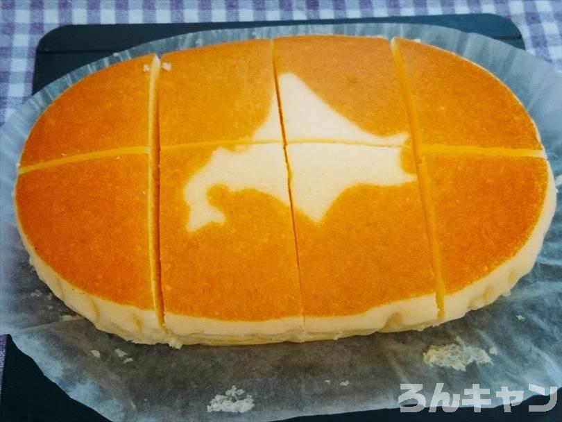 オーブントースターで焼く前の北海道チーズ蒸しケーキ