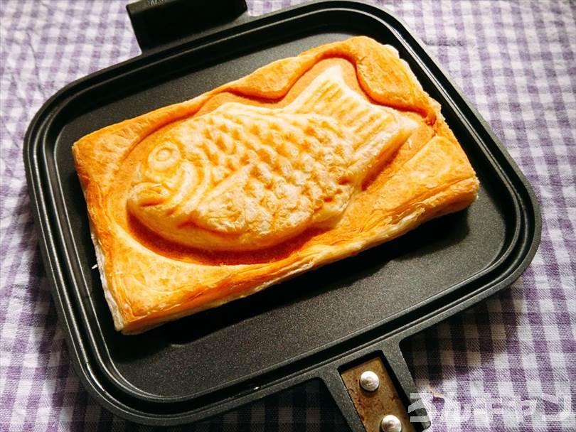 セブンイレブンで買ったクロワッサンたい焼きをホットサンドメーカーで焼いたら激ウマ