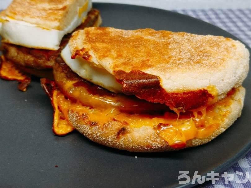 検証 朝マックのソーセージエッグマフィンをホットサンドメーカーで焼いてみた ろんキャン