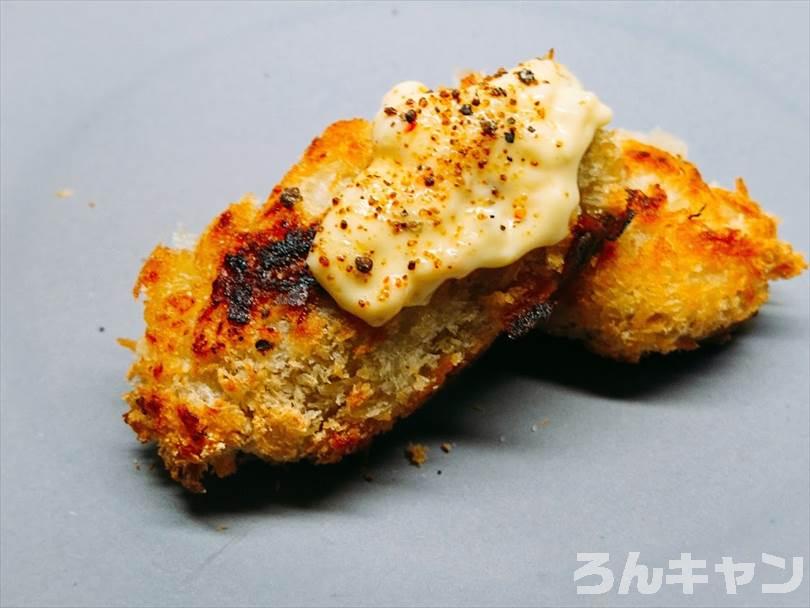 タルタルソース&マキシマムをかけた焼きカキフライ
