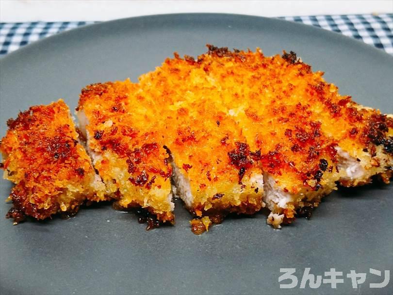 ホットサンドメーカーで焼いたとんかつ