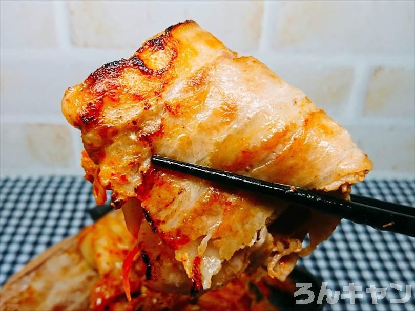 ホットサンドメーカーで焼いた豚キムチチーズ