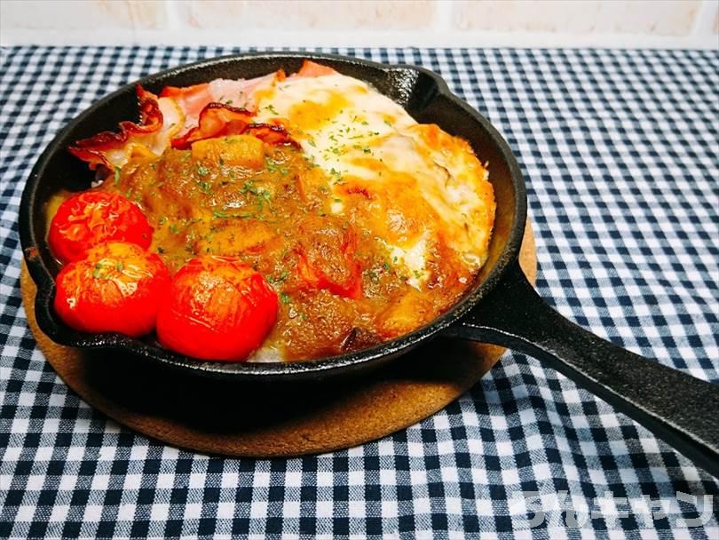 ダイソーのスキレット（300スキ）で作った焼きカレー