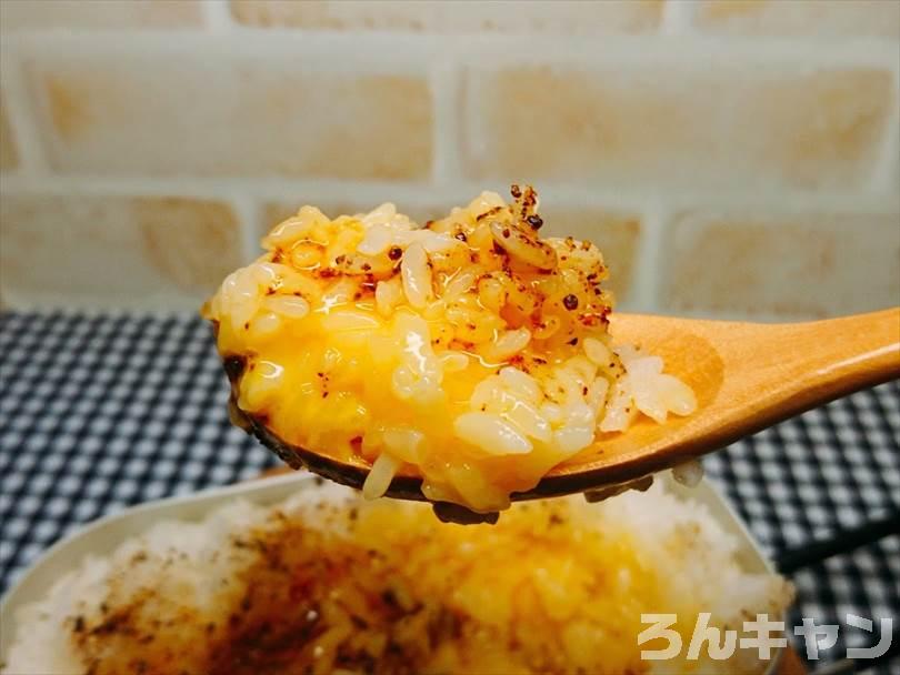 ダイソーメスティンで炊いたご飯をマキシマム卵かけご飯にして食べる