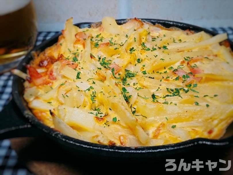 ダイソーのスキレットで作ったスパニッシュオムレツ