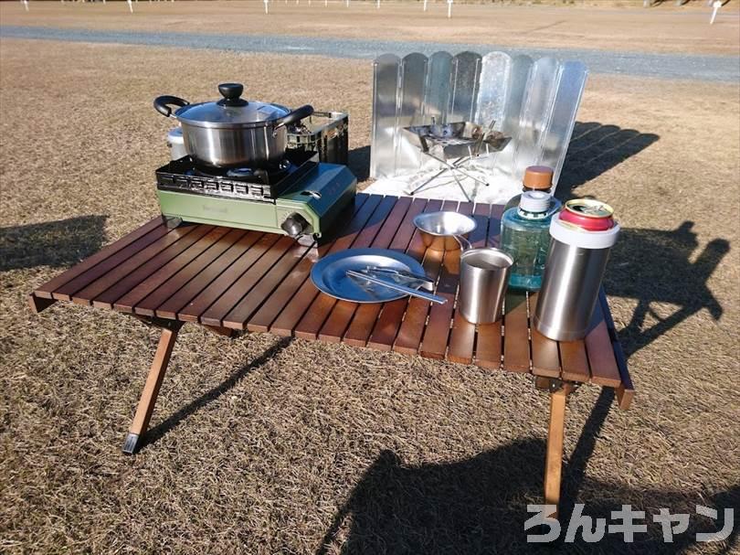 【おしゃれ】キャンプ・アウトドア用テーブルのおすすめは？木製の折りたたみ式で使いやすい