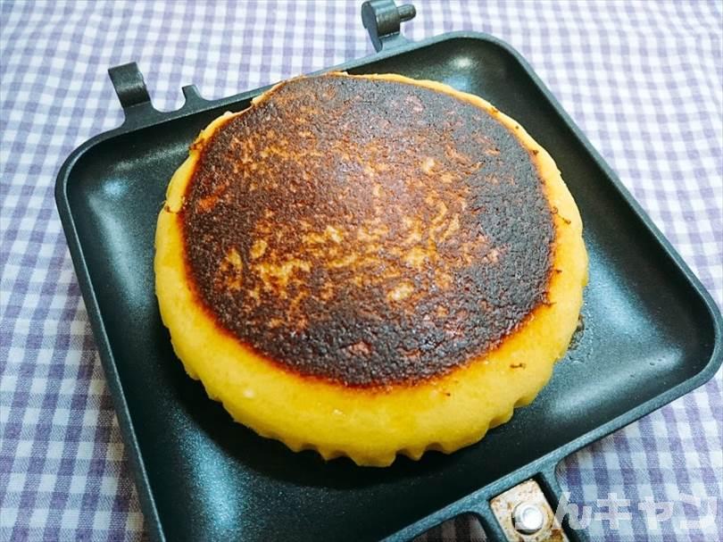 家事ヤロウで紹介された焼き蒸しパンを再現（蒸しパンをホットサンドメーカーで焼くだけで簡単・美味しい）