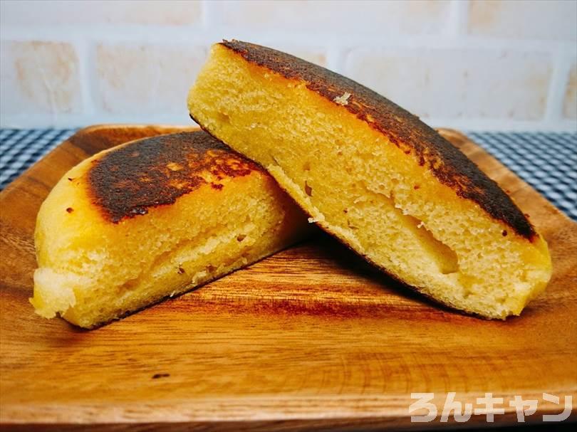 家事ヤロウで紹介された焼き蒸しパンを再現（蒸しパンをホットサンドメーカーで焼くだけで簡単・美味しい）