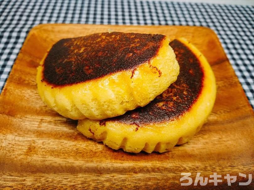 家事ヤロウで紹介された焼き蒸しパンを再現（蒸しパンをホットサンドメーカーで焼くだけで簡単・美味しい）