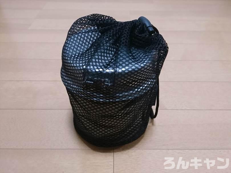 セリアのプラ食器用メッシュバッグをトレック900のケースに使用