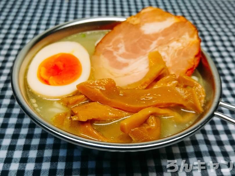 セリアの固形燃料（30g）でサッポロ一番塩ラーメンをつくる