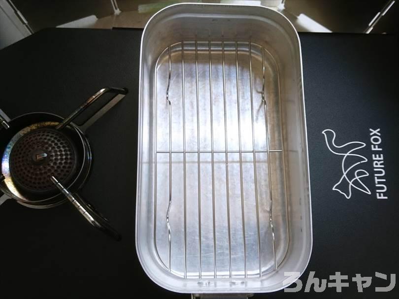 メスティン蒸し料理には『網』(アミ)が必要