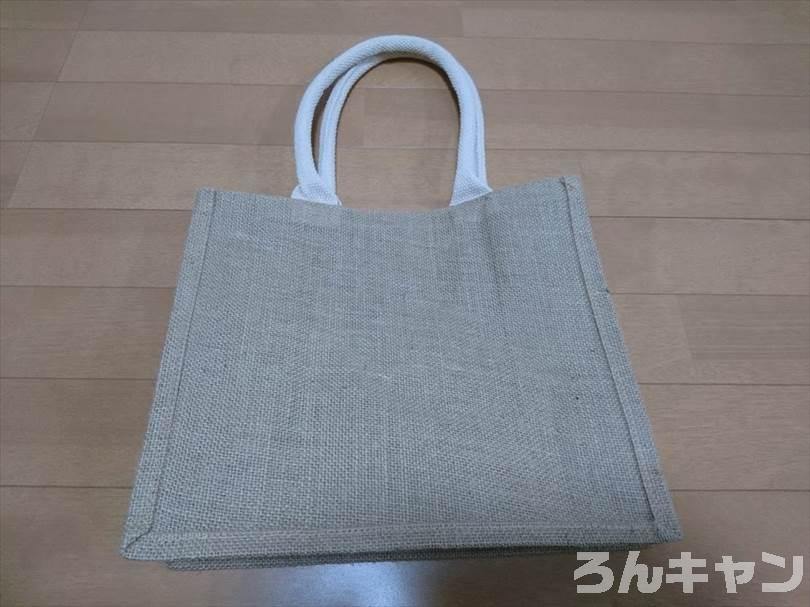 無印良品のジュートマイバッグはキャンプに使える（丈夫で見た目もオシャレ）