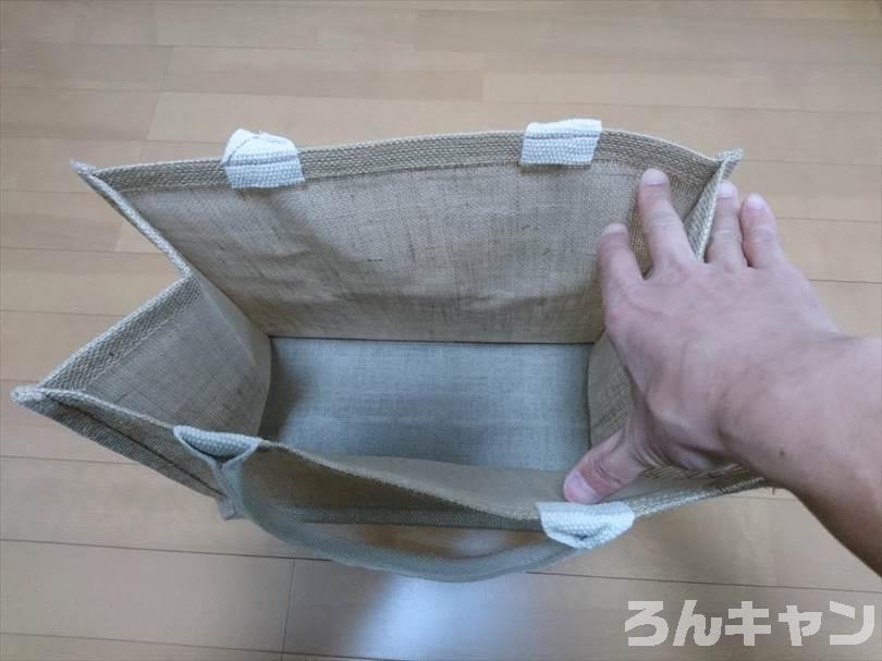 無印良品のジュートマイバッグはキャンプに使える（丈夫で見た目もオシャレ）