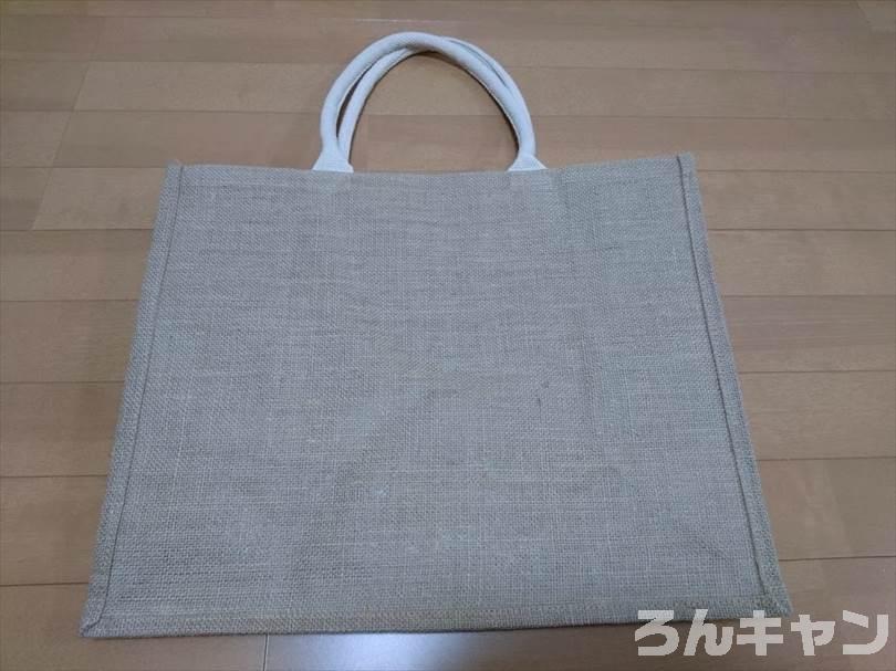 無印良品のジュートマイバッグはキャンプに使える（丈夫で見た目もオシャレ）