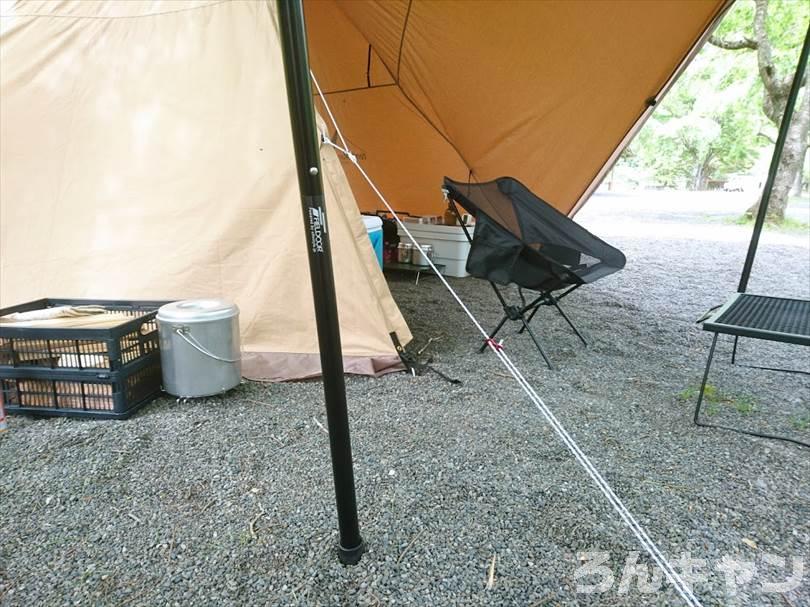 【コスパ優秀】FIELDOOR アルミテントポール|直径32mmで太くて丈夫(4本連結で最大280cm)
