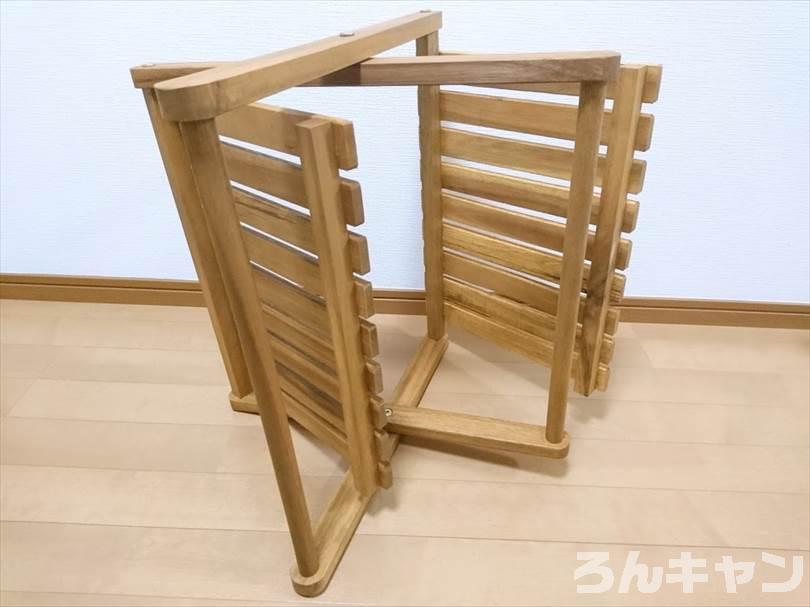 【コスパ抜群】ニトリの木製ラックはキャンプでも自宅でも使えるオシャレ棚