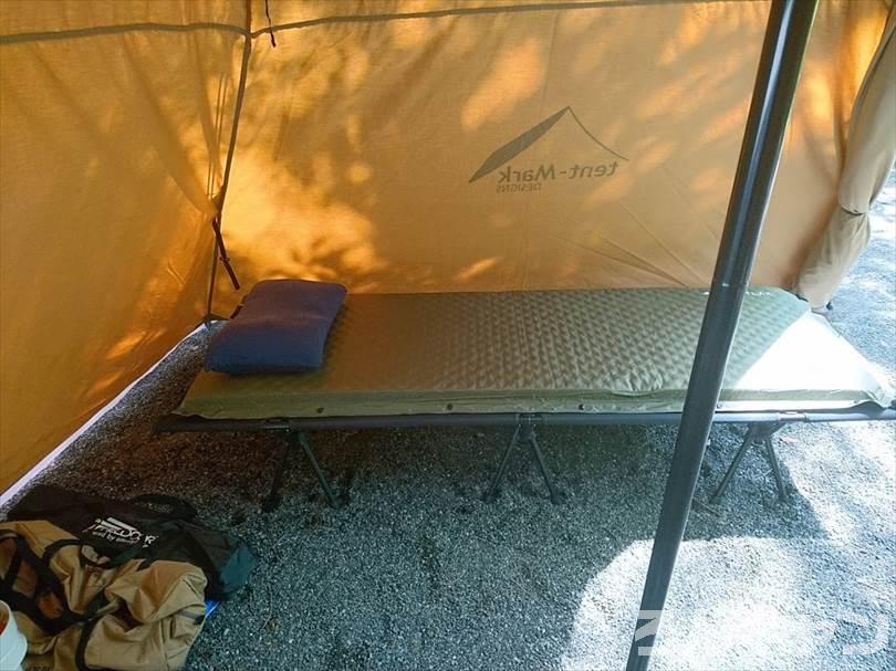 【どっちも必要】キャンプはコットとマットは両方使うのがおすすめ｜寝心地が全然違う