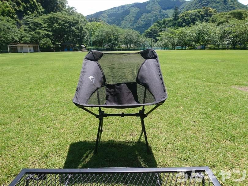 【2021】ワークマンのコンパクトローチェア(1,500円)をキャンプ場で使った様子