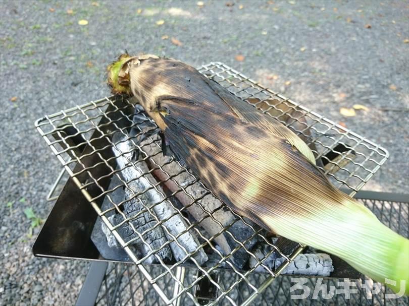 【炭火で簡単】バーベキューで絶品とうもろこし｜焼き方は「生を皮ごと焼く」が正解