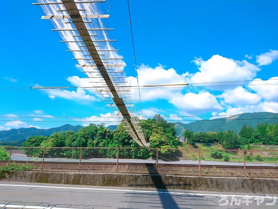 【ゆるキャン△聖地巡礼】塩郷の吊橋「民家の真上を通る吊り橋」（11巻・第63話）