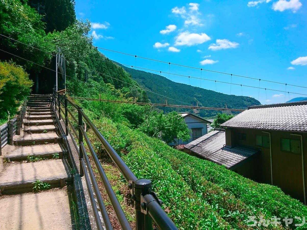 【ゆるキャン△聖地巡礼】塩郷の吊橋「民家の真上を通る吊り橋」（11巻・第63話）