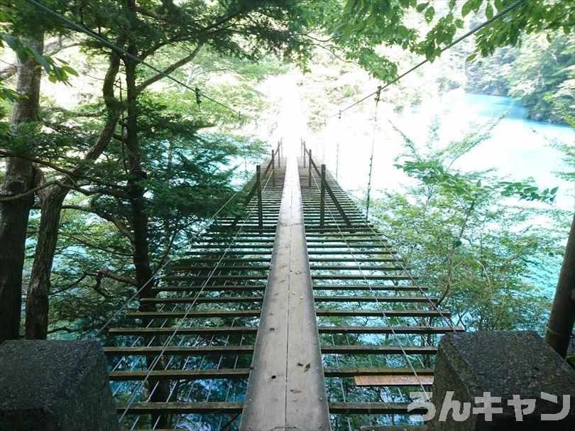 【ゆるキャン△聖地巡礼】夢のつり橋・寸又峡温泉「ほぉおー川の色きれーっ」（11巻・62話）