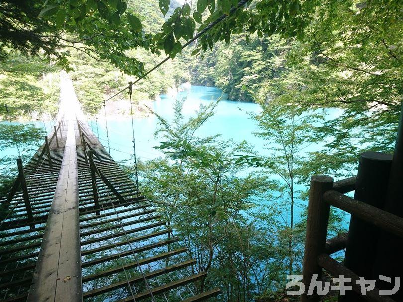 【ゆるキャン△聖地巡礼】夢のつり橋・寸又峡温泉「ほぉおー川の色きれーっ」（11巻・62話）