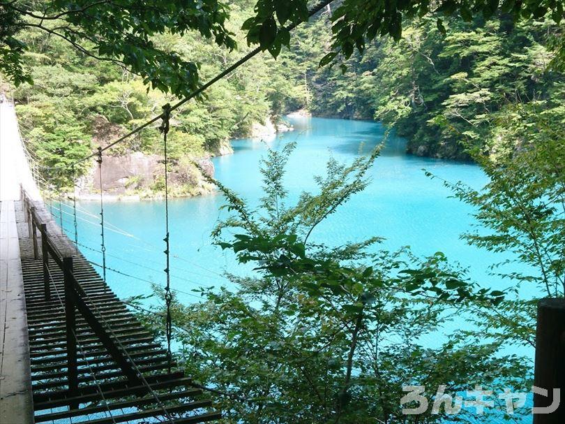 【ゆるキャン△聖地巡礼】夢のつり橋・寸又峡温泉「ほぉおー川の色きれーっ」（11巻・62話）