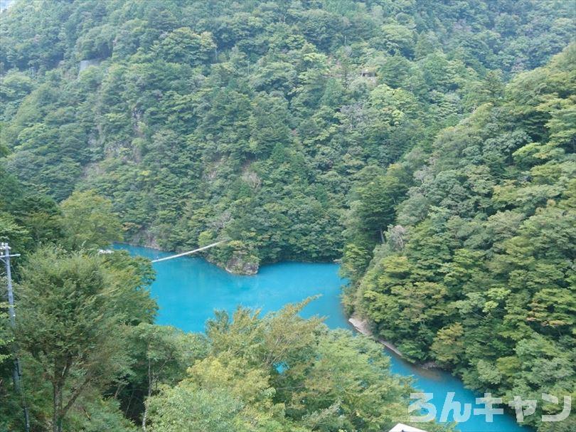 【ゆるキャン△聖地巡礼】夢のつり橋・寸又峡温泉「ほぉおー川の色きれーっ」（11巻・62話）