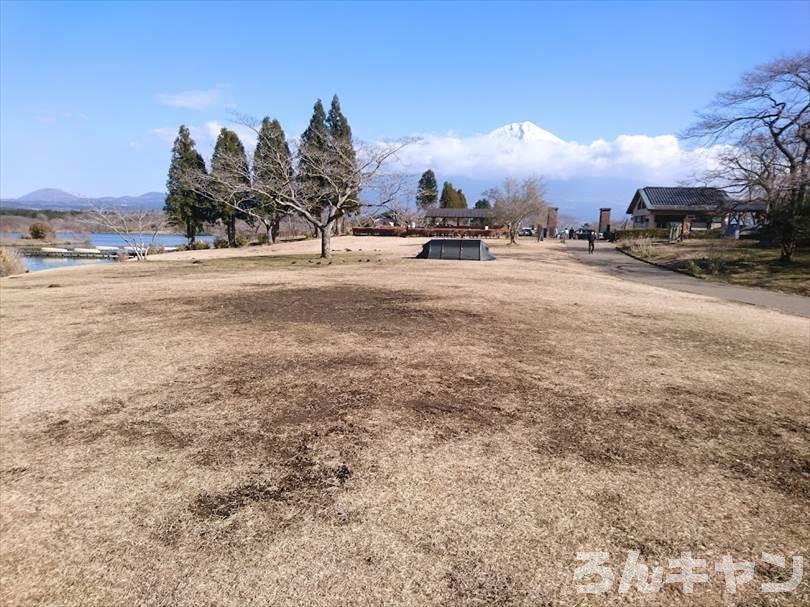 【冬の湖畔】田貫湖キャンプ場から見える絶景の富士山｜A・Bサイトの雰囲気をブログでご紹介