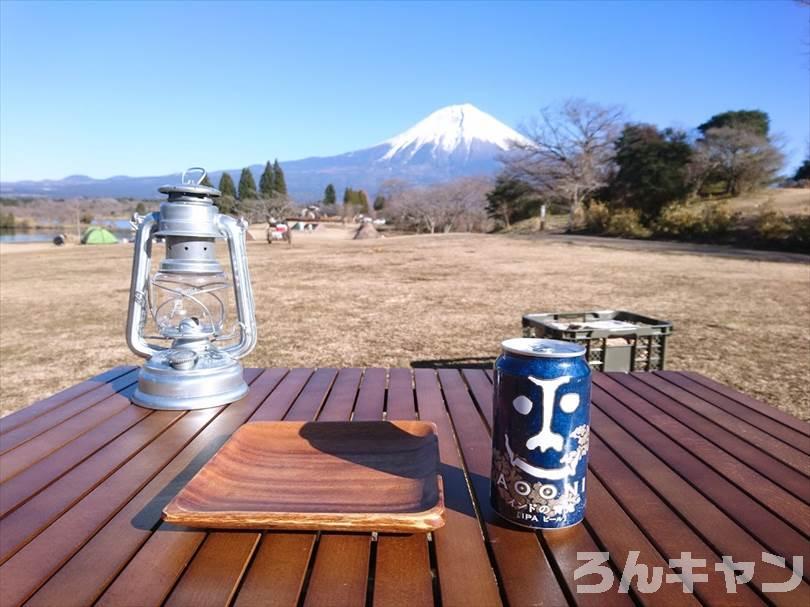 【冬の湖畔】田貫湖キャンプ場から見える絶景の富士山｜A・Bサイトの雰囲気をブログでご紹介