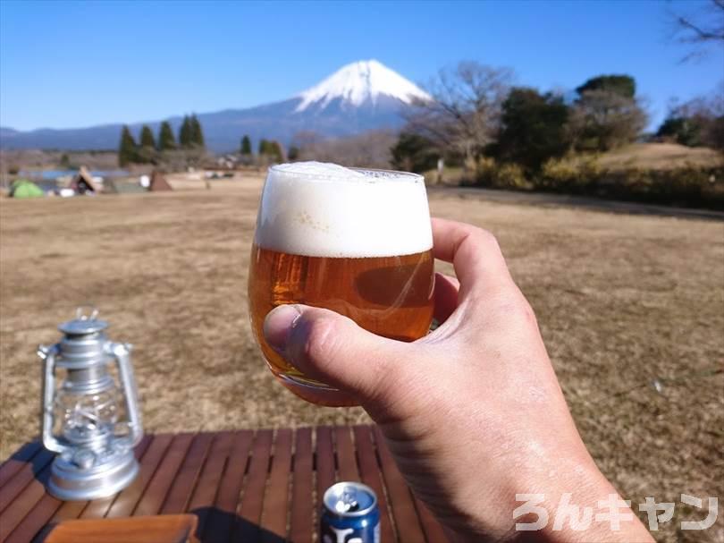 【冬の湖畔】田貫湖キャンプ場から見える絶景の富士山｜A・Bサイトの雰囲気をブログでご紹介