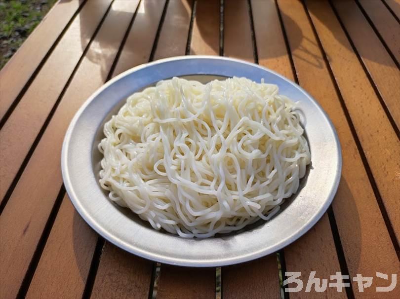 【簡単キャンプ飯】夏は冷たいざるそば・うどん・そうめん・冷やし中華がサッパリ美味しい