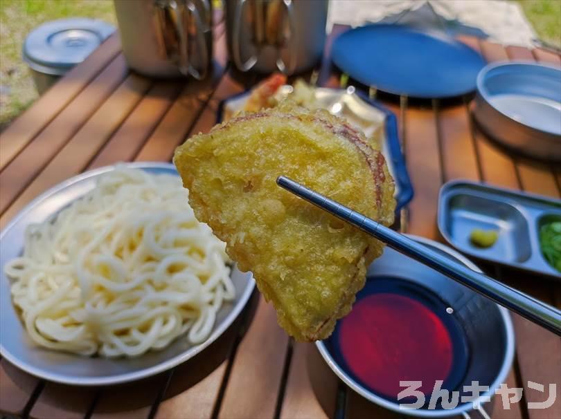 【簡単キャンプ飯】夏は冷たいざるそば・うどん・そうめん・冷やし中華がサッパリ美味しい