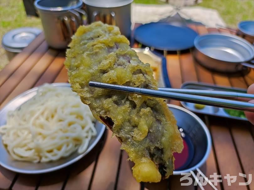 【簡単キャンプ飯】夏は冷たいざるそば・うどん・そうめん・冷やし中華がサッパリ美味しい