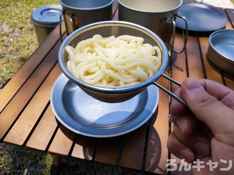 【簡単キャンプ飯】夏は冷たいざるそば・うどん・そうめん・冷やし中華がサッパリ美味しい