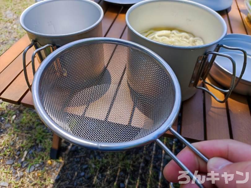 【簡単キャンプ飯】夏は冷たいざるそば・うどん・そうめん・冷やし中華がサッパリ美味しい