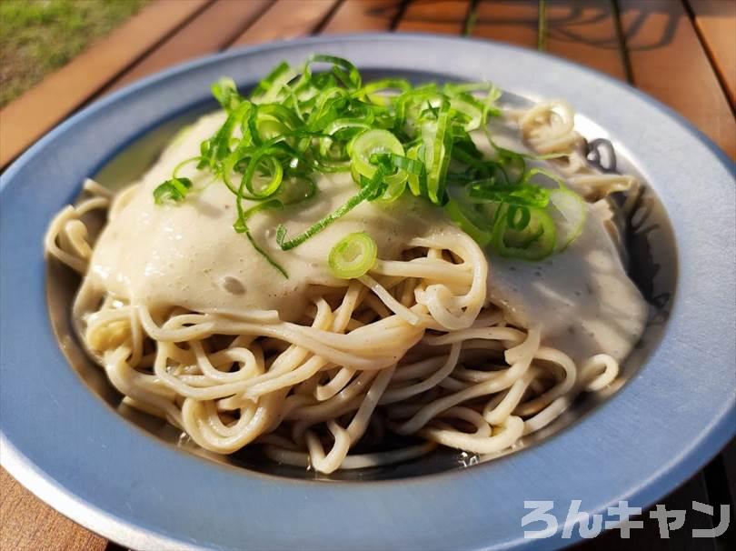 【簡単キャンプ飯】夏は冷たいざるそば・うどん・そうめん・冷やし中華がサッパリ美味しい