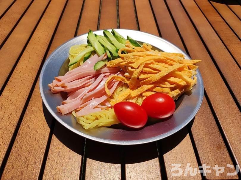 【簡単キャンプ飯】夏は冷たいざるそば・うどん・そうめん・冷やし中華がサッパリ美味しい