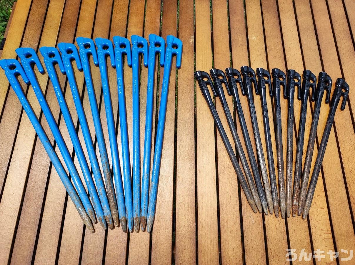 最強の鍛造ペグ エリッゼステークがキャンプにおすすめ 長さは28cmと38cmが使いやすい ろんキャン 最強の鍛造ペグ エリッゼステークがキャンプにおすすめ 長さは28cmと38cmが使いやすい ろんキャン