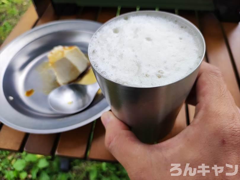 【簡単キャンプ飯】冷奴がひんやり美味しい！シンプルに醤油と薬味で食べる