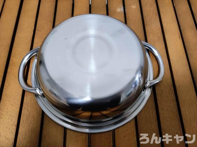 【100均】ダイソーのステンレス卓上鍋が便利｜大小2サイズで使いやすい